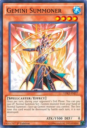 Gemini Summoner (LDK2-ENJ17) - Legendary Decks II 1st Edition Legendary Decks II Yugioh Single  Squirtle Squad Card Shop.