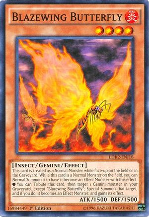 Blazewing Butterfly (LDK2-ENJ18) - Legendary Decks II 1st Edition Legendary Decks II Yugioh Single  Squirtle Squad Card Shop.