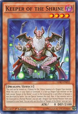 Keeper of the Shrine (LDK2-ENJ22) - Legendary Decks II 1st Edition Legendary Decks II Yugioh Single  Squirtle Squad Card Shop.
