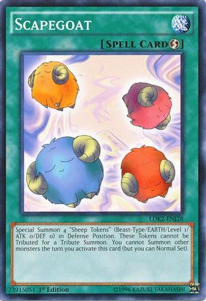 Scapegoat (LDK2-ENJ28) - Legendary Decks II Unlimited Legendary Decks II Yugioh Single  Squirtle Squad Card Shop.