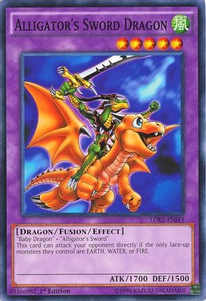 Alligator's Sword Dragon (LDK2-ENJ43) - Legendary Decks II Unlimited Legendary Decks II Yugioh Single  Squirtle Squad Card Shop.