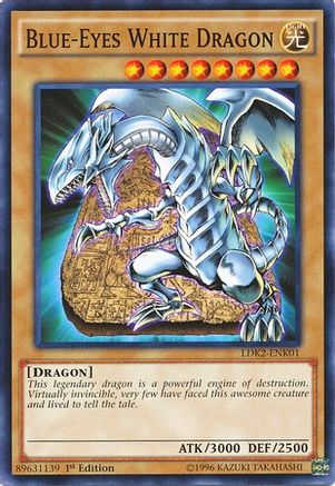 Blue-Eyes White Dragon (Version 4) (LDK2-ENK01) - Legendary Decks II Unlimited Legendary Decks II Yugioh Single  Squirtle Squad Card Shop.