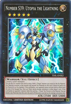Number S39: Utopia the Lightning (TDIL-ENSE2) - The Dark Illusion Limited The Dark Illusion Yugioh Single  Squirtle Squad Card Shop.