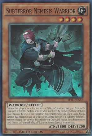 Subterror Nemesis Warrior (TDIL-ENSE3) - The Dark Illusion Limited The Dark Illusion Yugioh Single  Squirtle Squad Card Shop.