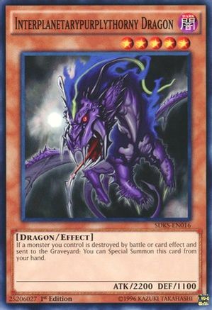 Interplanetarypurplythorny Dragon (SDKS-EN016) - Structure Deck: Seto Kaiba 1st Edition Structure Deck: Seto Kaiba Yugioh Single  Squirtle Squad Card Shop.