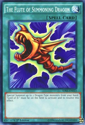 The Flute of Summoning Dragon (SDKS-EN023) - Structure Deck: Seto Kaiba 1st Edition Structure Deck: Seto Kaiba Yugioh Single  Squirtle Squad Card Shop.