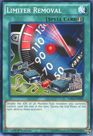 Limiter Removal (SDKS-EN028) - Structure Deck: Seto Kaiba Unlimited Structure Deck: Seto Kaiba Yugioh Single  Squirtle Squad Card Shop.