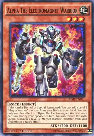 Alpha The Electromagnet Warrior (SDMY-EN001) - Structure Deck: Yugi Muto 1st Edition Structure Deck: Yugi Muto Yugioh Single  Squirtle Squad Card Shop.