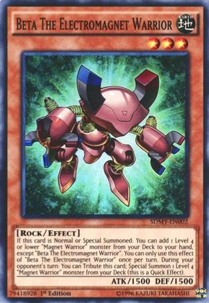 Beta The Electromagnet Warrior (SDMY-EN002) - Structure Deck: Yugi Muto 1st Edition Structure Deck: Yugi Muto Yugioh Single  Squirtle Squad Card Shop.