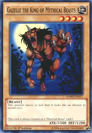 Gazelle the King of Mythical Beasts (SDMY-EN017) - Structure Deck: Yugi Muto 1st Edition Structure Deck: Yugi Muto Yugioh Single  Squirtle Squad Card Shop.