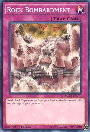 Rock Bombardment (SDMY-EN040) - Structure Deck: Yugi Muto 1st Edition Structure Deck: Yugi Muto Yugioh Single  Squirtle Squad Card Shop.