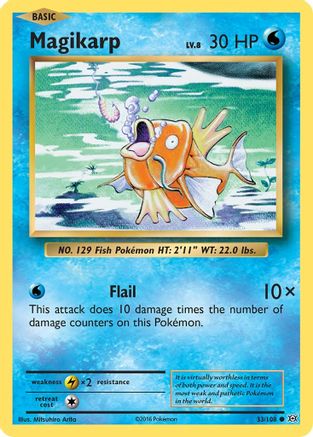 Magikarp 033  XY  Evolutions - Common XY - Evolutions Pokemon Single  Squirtle Squad Card Shop.
