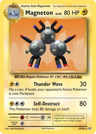 Magneton 038  - Holofoil XY  Evolutions - Holo Rare XY - Evolutions Pokemon Single  Squirtle Squad Card Shop.