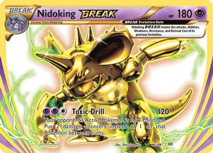Nidoking BREAK 046  - Holofoil XY  Evolutions - Rare BREAK XY - Evolutions Pokemon Single  Squirtle Squad Card Shop.