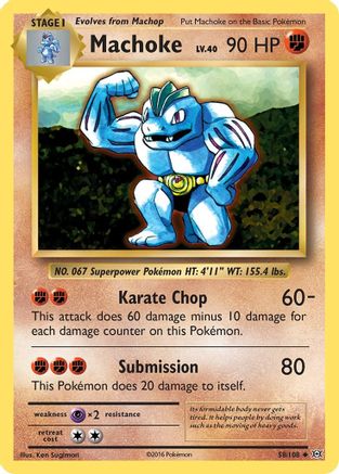 Machoke 058  XY  Evolutions - Uncommon XY - Evolutions Pokemon Single  Squirtle Squad Card Shop.
