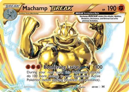 Machamp BREAK 060  - Holofoil XY  Evolutions - Rare BREAK XY - Evolutions Pokemon Single  Squirtle Squad Card Shop.