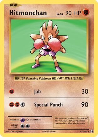 Hitmonchan 062  - Holofoil XY  Evolutions - Holo Rare XY - Evolutions Pokemon Single  Squirtle Squad Card Shop.