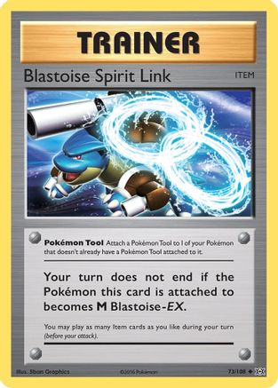 Blastoise Spirit Link 073  - Reverse Holofoil XY  Evolutions - Uncommon XY - Evolutions Pokemon Single  Squirtle Squad Card Shop.