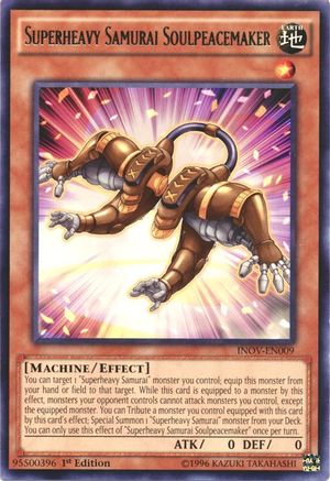 Superheavy Samurai Soulpeacemaker (INOV-EN009) - Invasion: Vengeance Unlimited Invasion: Vengeance Yugioh Single  Squirtle Squad Card Shop.