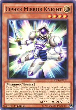 Cipher Mirror Knight (INOV-EN011) - Invasion: Vengeance Unlimited Invasion: Vengeance Yugioh Single  Squirtle Squad Card Shop.