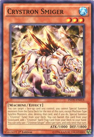 Crystron Smiger (INOV-EN018) - Invasion: Vengeance Unlimited Invasion: Vengeance Yugioh Single  Squirtle Squad Card Shop.
