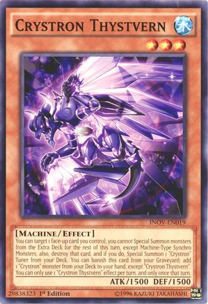 Crystron Thystvern (INOV-EN019) - Invasion: Vengeance 1st Edition Invasion: Vengeance Yugioh Single  Squirtle Squad Card Shop.