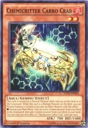Chemicritter Carbo Crab (INOV-EN024) - Invasion: Vengeance Unlimited Invasion: Vengeance Yugioh Single  Squirtle Squad Card Shop.