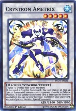 Crystron Ametrix (INOV-EN045) - Invasion: Vengeance 1st Edition Invasion: Vengeance Yugioh Single  Squirtle Squad Card Shop.