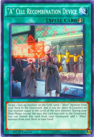 "A" Cell Recombination Device (INOV-EN063) - Invasion: Vengeance 1st Edition Invasion: Vengeance Yugioh Single  Squirtle Squad Card Shop.