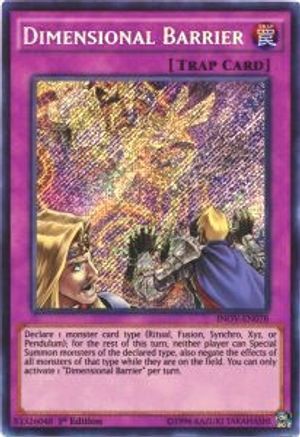Dimensional Barrier (INOV-EN078) - Invasion: Vengeance Unlimited Invasion: Vengeance Yugioh Single  Squirtle Squad Card Shop.