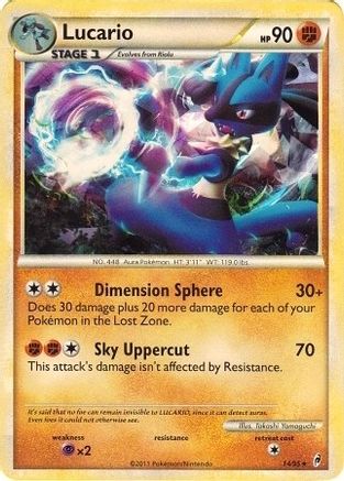 Lucario - 14/95 (Cracked Ice Holo)/095  - Holofoil Deck Exclusives - Holo Rare Deck Exclusives Pokemon Single  Squirtle Squad Card Shop.