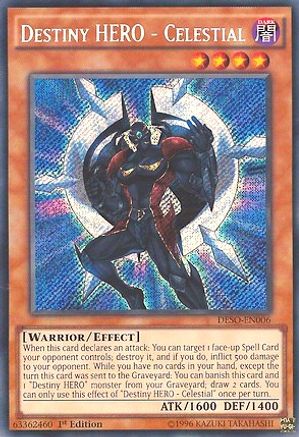 Destiny HERO - Celestial (DESO-EN006) - Destiny Soldiers 1st Edition Destiny Soldiers Yugioh Single  Squirtle Squad Card Shop.