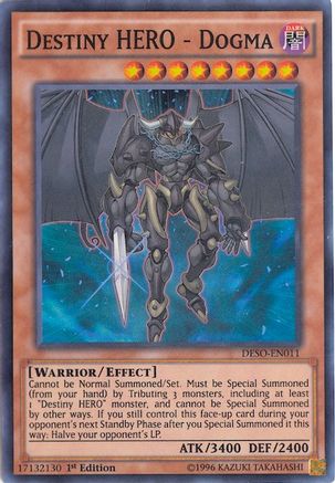 Destiny HERO - Dogma (DESO-EN011) - Destiny Soldiers 1st Edition Destiny Soldiers Yugioh Single  Squirtle Squad Card Shop.