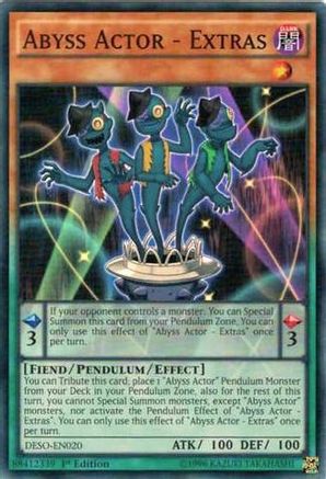 Abyss Actor - Extras (DESO-EN020) - Destiny Soldiers 1st Edition Destiny Soldiers Yugioh Single  Squirtle Squad Card Shop.