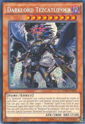 Darklord Tezcatlipoca (DESO-EN031) - Destiny Soldiers 1st Edition Destiny Soldiers Yugioh Single  Squirtle Squad Card Shop.