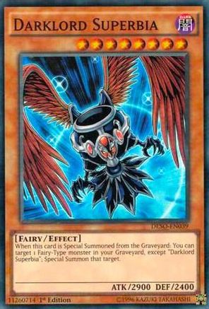 Darklord Superbia (DESO-EN039) - Destiny Soldiers 1st Edition Destiny Soldiers Yugioh Single  Squirtle Squad Card Shop.