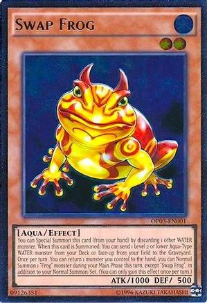 Swap Frog (UTR) (OP03-EN001) - OTS Tournament Pack 3 Unlimited OTS Tournament Pack 3 Yugioh Single  Squirtle Squad Card Shop.