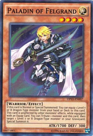 Paladin of Felgrand (OP03-EN007) - OTS Tournament Pack 3 Unlimited OTS Tournament Pack 3 Yugioh Single  Squirtle Squad Card Shop.