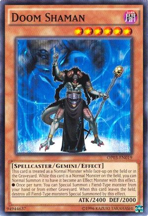Doom Shaman (OP03-EN019) - OTS Tournament Pack 3 Unlimited OTS Tournament Pack 3 Yugioh Single  Squirtle Squad Card Shop.