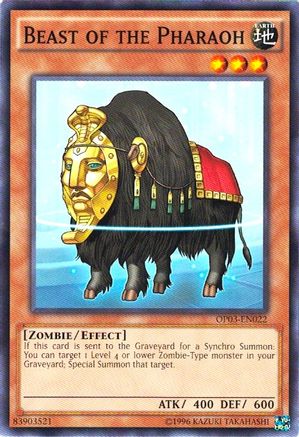 Beast of the Pharaoh (OP03-EN022) - OTS Tournament Pack 3 Unlimited OTS Tournament Pack 3 Yugioh Single  Squirtle Squad Card Shop.