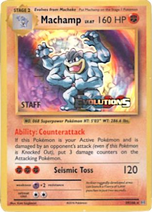 Machamp - 59/108 (Prerelease) [Staff]/108  - Holofoil XY Promos - Promo XY Promos Pokemon Single  Squirtle Squad Card Shop.