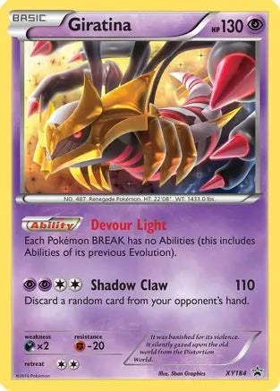 Giratina XY184  - Holofoil XY Promos - Promo XY Promos Pokemon Single  Squirtle Squad Card Shop.