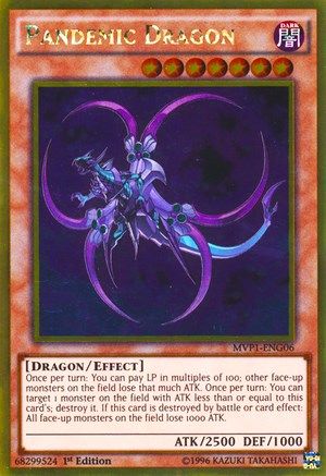 Pandemic Dragon (MVP1-ENG06) - The Dark Side of Dimensions Movie Pack: Gold Edition Unlimited The Dark Side of Dimensions Movie Pack: Gold Edition Yugioh Single  Squirtle Squad Card Shop.