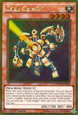 Gold Gadget (MVP1-ENG18) - The Dark Side of Dimensions Movie Pack: Gold Edition 1st Edition The Dark Side of Dimensions Movie Pack: Gold Edition Yugioh Single  Squirtle Squad Card Shop.