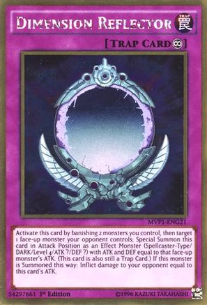 Dimension Reflector (MVP1-ENG21) - The Dark Side of Dimensions Movie Pack: Gold Edition 1st Edition The Dark Side of Dimensions Movie Pack: Gold Edition Yugioh Single  Squirtle Squad Card Shop.
