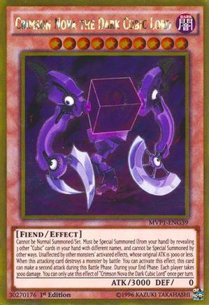 Crimson Nova the Dark Cubic Lord (MVP1-ENG39) - The Dark Side of Dimensions Movie Pack: Gold Edition 1st Edition The Dark Side of Dimensions Movie Pack: Gold Edition Yugioh Single  Squirtle Squad Card Shop.