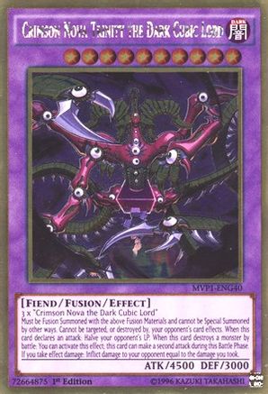 Crimson Nova Trinity the Dark Cubic Lord (MVP1-ENG40) - The Dark Side of Dimensions Movie Pack: Gold Edition 1st Edition The Dark Side of Dimensions Movie Pack: Gold Edition Yugioh Single  Squirtle Squad Card Shop.