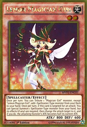 Lemon Magician Girl (MVP1-ENG51) - The Dark Side of Dimensions Movie Pack: Gold Edition 1st Edition The Dark Side of Dimensions Movie Pack: Gold Edition Yugioh Single  Squirtle Squad Card Shop.
