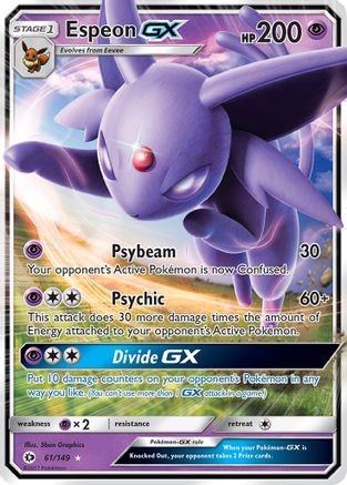 Espeon GX 061 (H) - Sun & Moon Base Set - UR