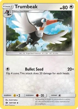 Trumbeak 107  SM Base Set - Uncommon